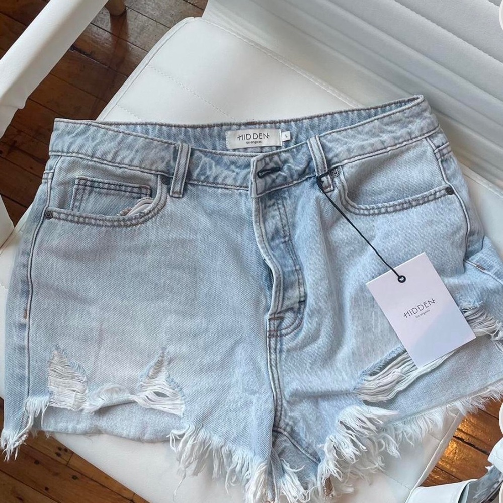 Denim shorts